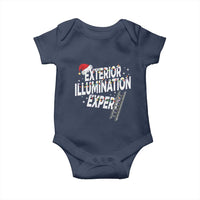 Funny Christmas Exterior Illumination Expert Baby Onesie Xmas Lights Decorator - Wonder Print Shop
