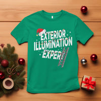 Funny Christmas Exterior Illumination Expert T Shirt Xmas Lights Decorator - Wonder Print Shop