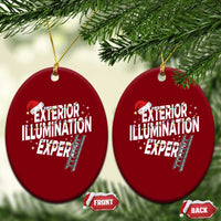 Funny Christmas Exterior Illumination Expert Ceramic Ornament Xmas Lights Decorator - Wonder Print Shop