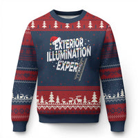 Funny Xmas Exterior Illumination Expert Ugly Christmas Sweater Xmas Lights Decorator - Wonder Print Shop