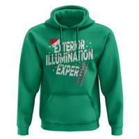 Funny Christmas Exterior Illumination Expert Hoodie Xmas Lights Decorator - Wonder Print Shop
