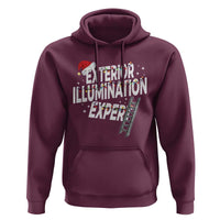 Funny Christmas Exterior Illumination Expert Hoodie Xmas Lights Decorator - Wonder Print Shop