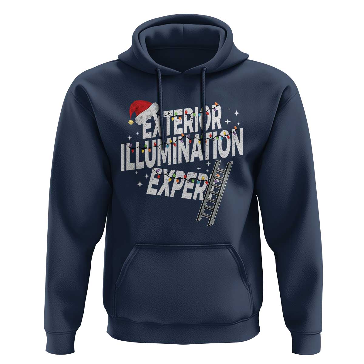 Funny Christmas Exterior Illumination Expert Hoodie Xmas Lights Decorator - Wonder Print Shop
