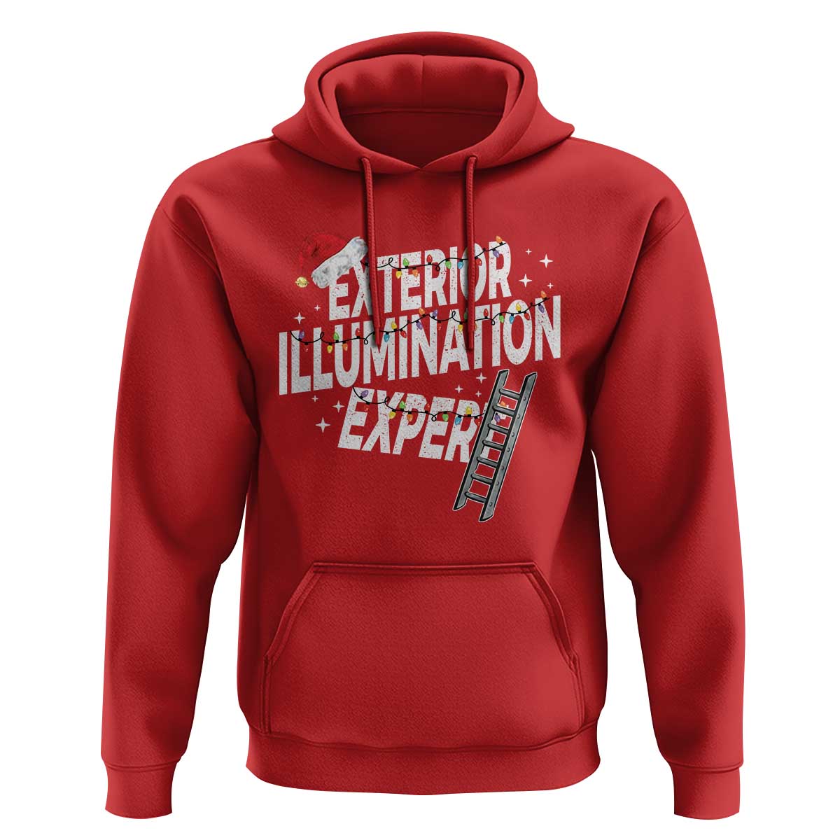 Funny Christmas Exterior Illumination Expert Hoodie Xmas Lights Decorator - Wonder Print Shop