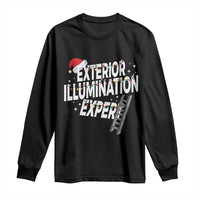 Funny Christmas Exterior Illumination Expert Long Sleeve Shirt Xmas Lights Decorator - Wonder Print Shop
