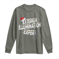 Funny Christmas Exterior Illumination Expert Long Sleeve Shirt Xmas Lights Decorator - Wonder Print Shop