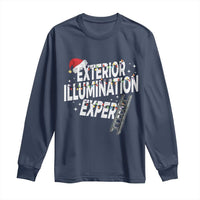 Funny Christmas Exterior Illumination Expert Long Sleeve Shirt Xmas Lights Decorator - Wonder Print Shop