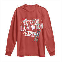 Funny Christmas Exterior Illumination Expert Long Sleeve Shirt Xmas Lights Decorator - Wonder Print Shop
