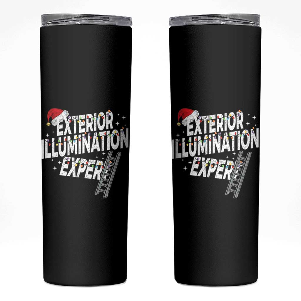 Funny Christmas Exterior Illumination Expert Skinny Tumbler Xmas Lights Decorator - Wonder Print Shop