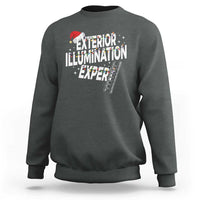 Funny Christmas Exterior Illumination Expert Sweatshirt Xmas Lights Decorator - Wonder Print Shop