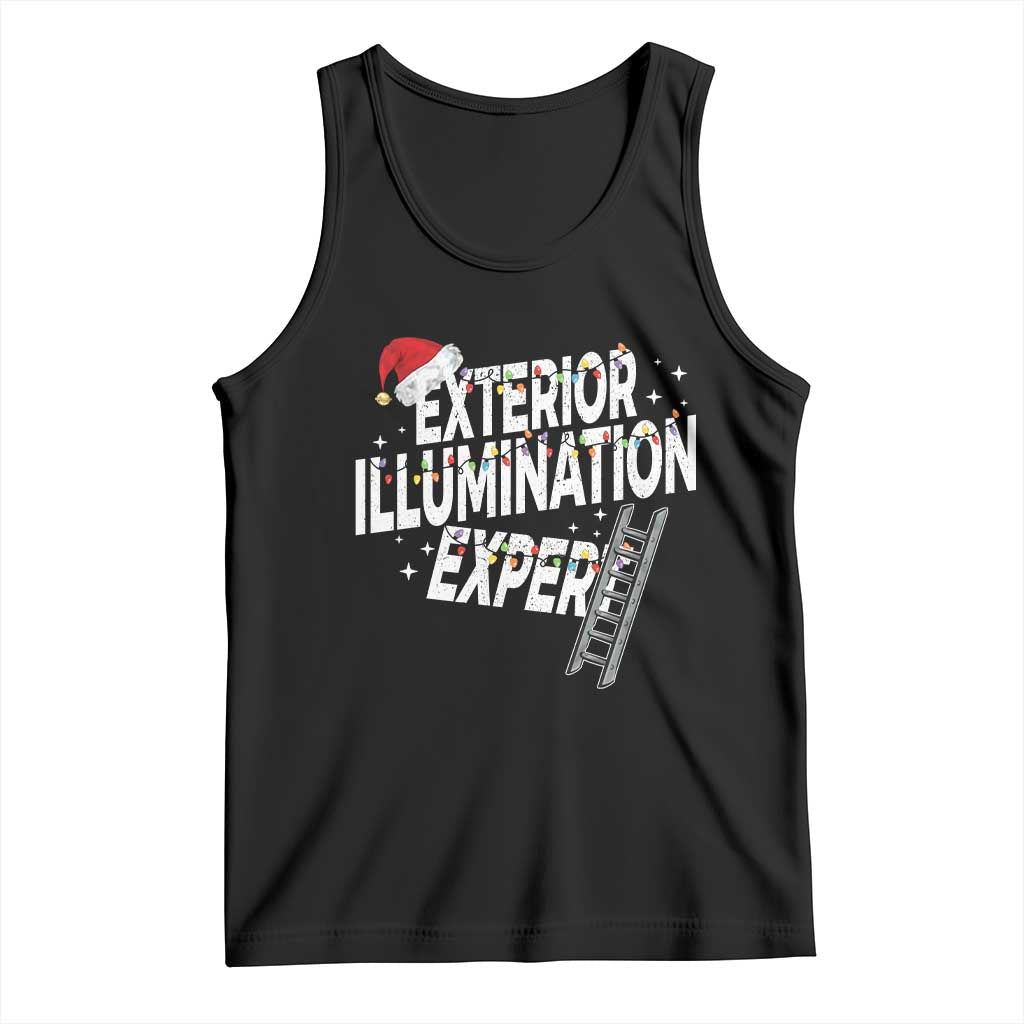 Funny Christmas Exterior Illumination Expert Tank Top Xmas Lights Decorator - Wonder Print Shop