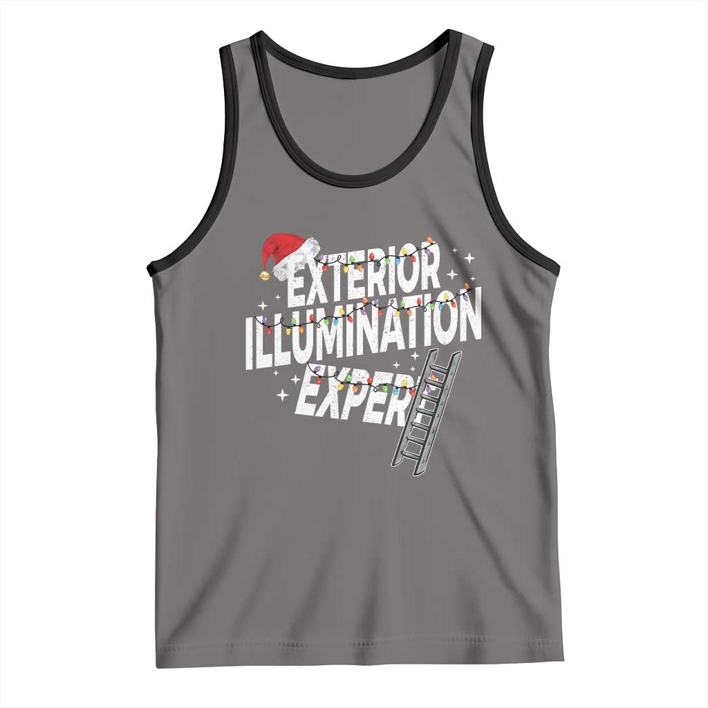 Funny Christmas Exterior Illumination Expert Tank Top Xmas Lights Decorator - Wonder Print Shop