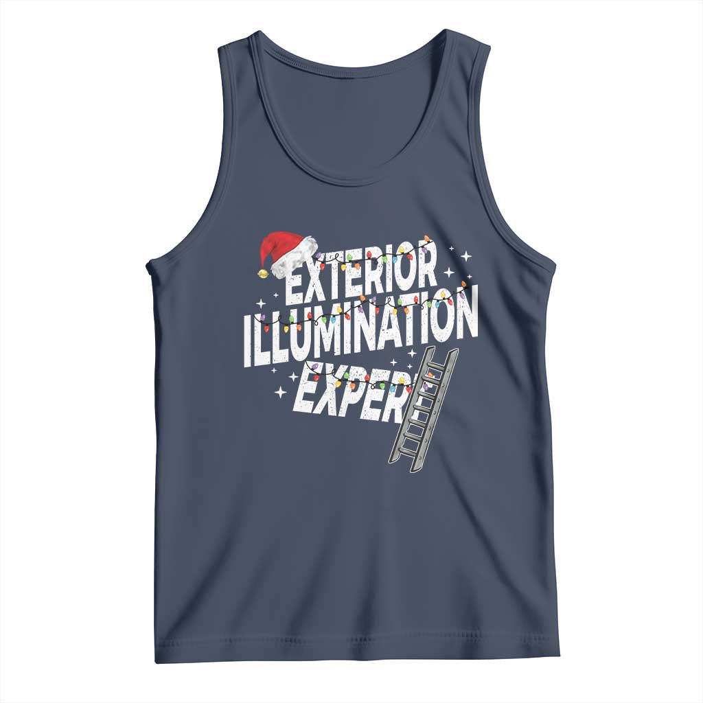 Funny Christmas Exterior Illumination Expert Tank Top Xmas Lights Decorator - Wonder Print Shop