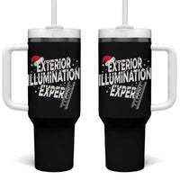 Funny Christmas Exterior Illumination Expert Tumbler With Handle Xmas Lights Decorator - Wonder Print Shop