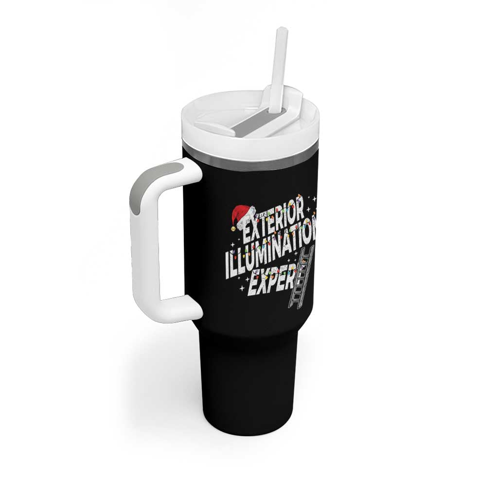 Funny Christmas Exterior Illumination Expert Tumbler With Handle Xmas Lights Decorator - Wonder Print Shop