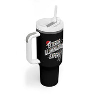 Funny Christmas Exterior Illumination Expert Tumbler With Handle Xmas Lights Decorator - Wonder Print Shop