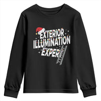 Funny Christmas Exterior Illumination Expert Youth Sweatshirt Xmas Lights Decorator - Wonder Print Shop