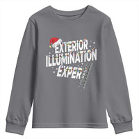 Funny Christmas Exterior Illumination Expert Youth Sweatshirt Xmas Lights Decorator - Wonder Print Shop