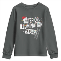 Funny Christmas Exterior Illumination Expert Youth Sweatshirt Xmas Lights Decorator - Wonder Print Shop