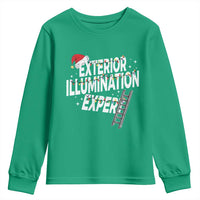 Funny Christmas Exterior Illumination Expert Youth Sweatshirt Xmas Lights Decorator - Wonder Print Shop
