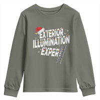 Funny Christmas Exterior Illumination Expert Youth Sweatshirt Xmas Lights Decorator - Wonder Print Shop