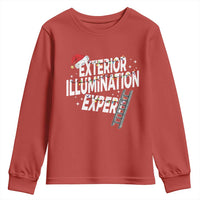 Funny Christmas Exterior Illumination Expert Youth Sweatshirt Xmas Lights Decorator - Wonder Print Shop