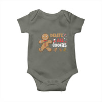Funny Christmas Delete All Cookies Baby Onesie Xmas Gingerbread - Wonder Print Shop