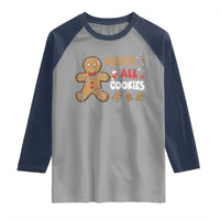 Funny Christmas Delete All Cookies Raglan Shirt Xmas Gingerbread - Wonder Print Shop