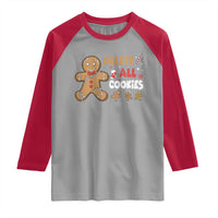 Funny Christmas Delete All Cookies Raglan Shirt Xmas Gingerbread - Wonder Print Shop