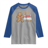 Funny Christmas Delete All Cookies Raglan Shirt Xmas Gingerbread - Wonder Print Shop