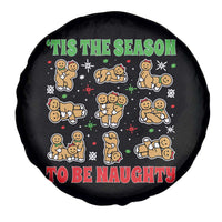 Funny Xmas Tis The Season To Be Naughty Spare Tire Cover Xmas Adult Humor Gingerbread - Wonder Print Shop