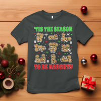 Funny Xmas Tis The Season To Be Naughty T Shirt Xmas Adult Humor Gingerbread - Wonder Print Shop