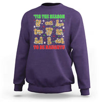 Funny Xmas Tis The Season To Be Naughty Sweatshirt Xmas Adult Humor Gingerbread - Wonder Print Shop