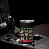 Funny Xmas Tis The Season To Be Naughty Tumbler Cup Xmas Adult Humor Gingerbread - Wonder Print Shop