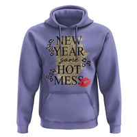 Funny New Year Same Hot Mess Hoodie New Year's Eve Resolutions Red Lips