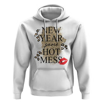 Funny New Year Same Hot Mess Hoodie New Year's Eve Resolutions Red Lips