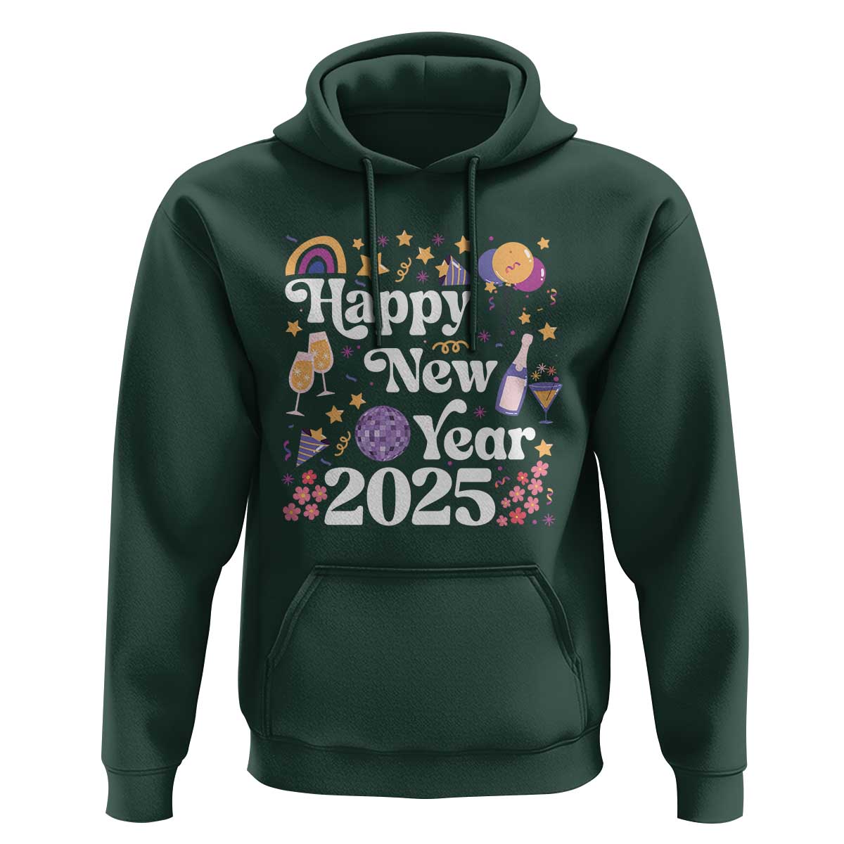 Happy New Year 2025 Hoodie Cute New Year's Eve Party