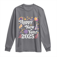 Happy New Year 2025 Long Sleeve Shirt Cute New Year's Eve Party