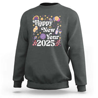 Happy New Year 2025 Sweatshirt Cute New Year's Eve Party - Wonder Print Shop