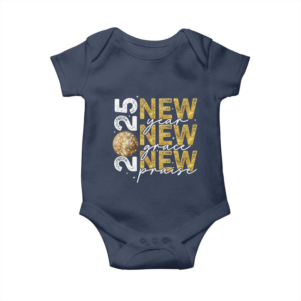 New Year New Grace New Praise 2025 Baby Onesie