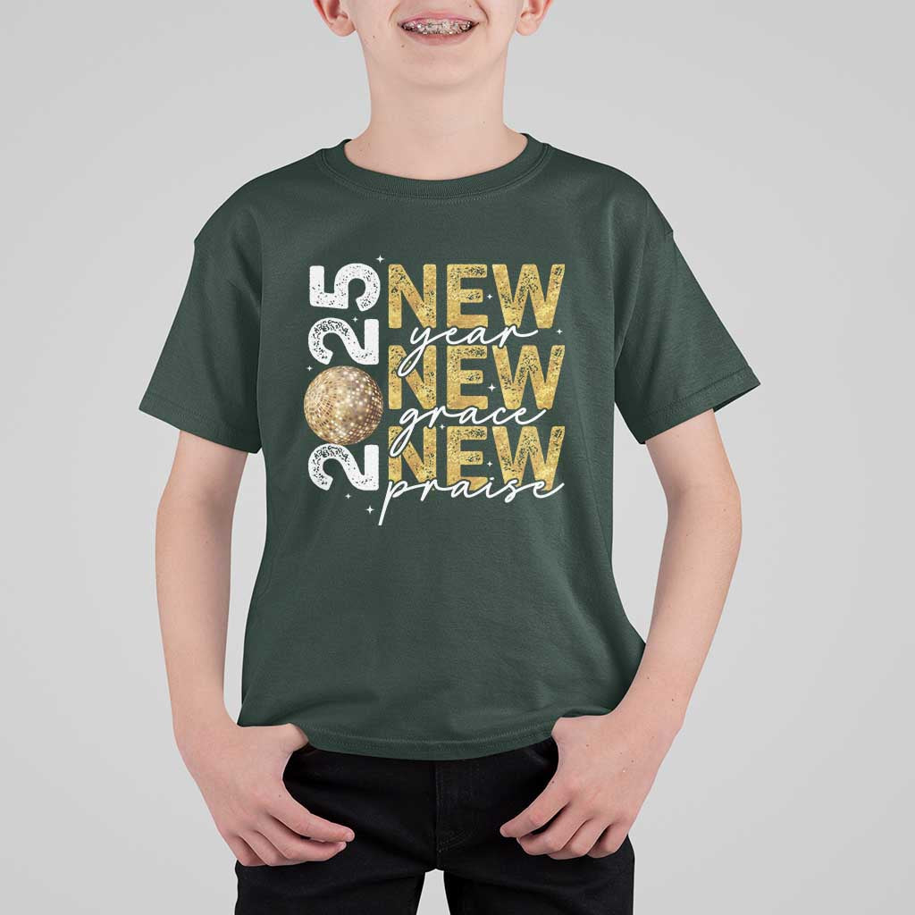 New Year New Grace New Praise 2025 T Shirt For Kid - Wonder Print Shop