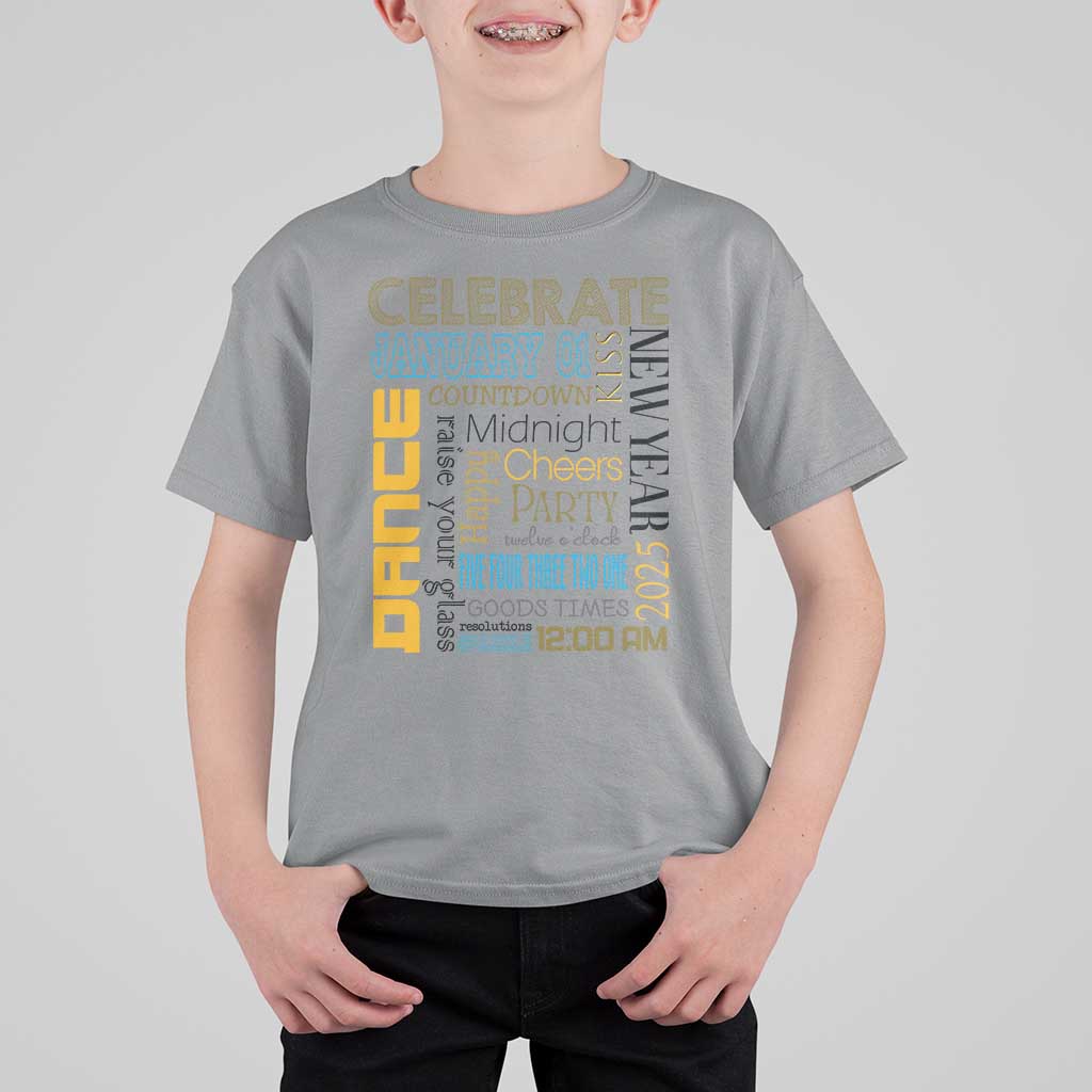 Happy New Year 2025 T Shirt For Kid New Year's Eve Activities - Wonder Print Shop
