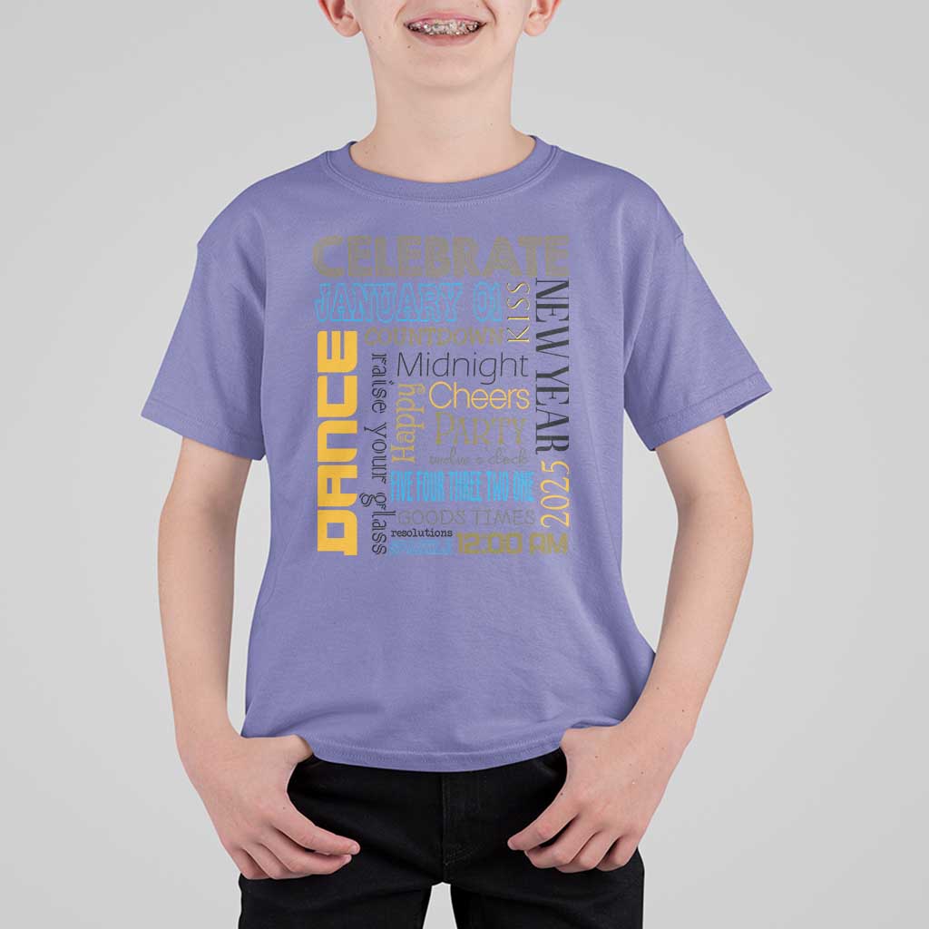 Happy New Year 2025 T Shirt For Kid New Year's Eve Activities - Wonder Print Shop