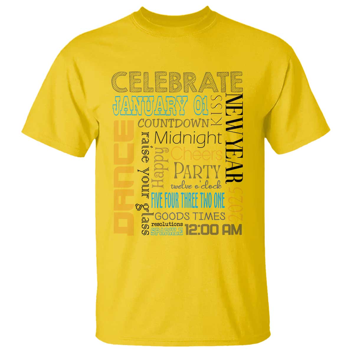 Happy New Year 2025 T Shirt New Year's Eve Activities - Wonder Print Shop