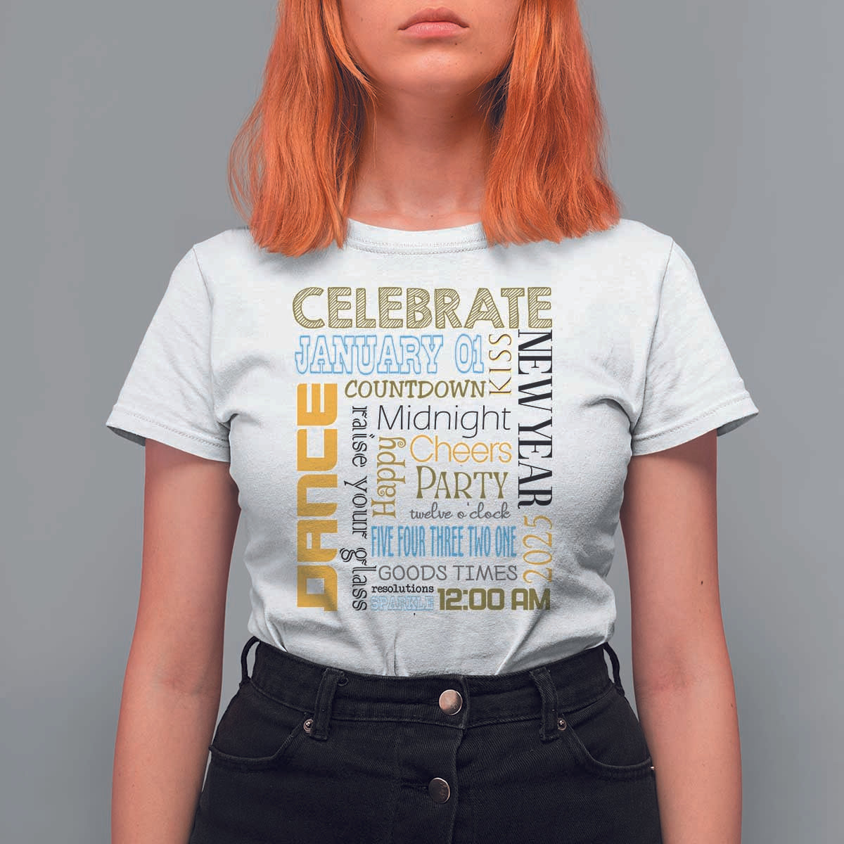 Happy New Year 2025 T Shirt For Women New Year's Eve Activities - Wonder Print Shop