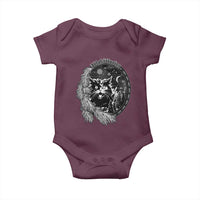 Funny Yule Black Cat Mistletoe Jolakotturinn Baby Onesie