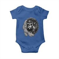Funny Yule Black Cat Mistletoe Jolakotturinn Baby Onesie