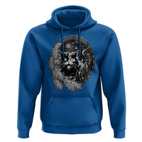Funny Yule Black Cat Mistletoe Jolakotturinn Hoodie