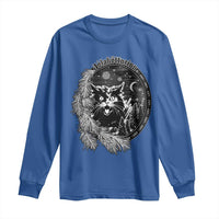 Funny Yule Black Cat Mistletoe Jolakotturinn Long Sleeve Shirt