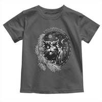 Funny Yule Black Cat Mistletoe Jolakotturinn Toddler T Shirt